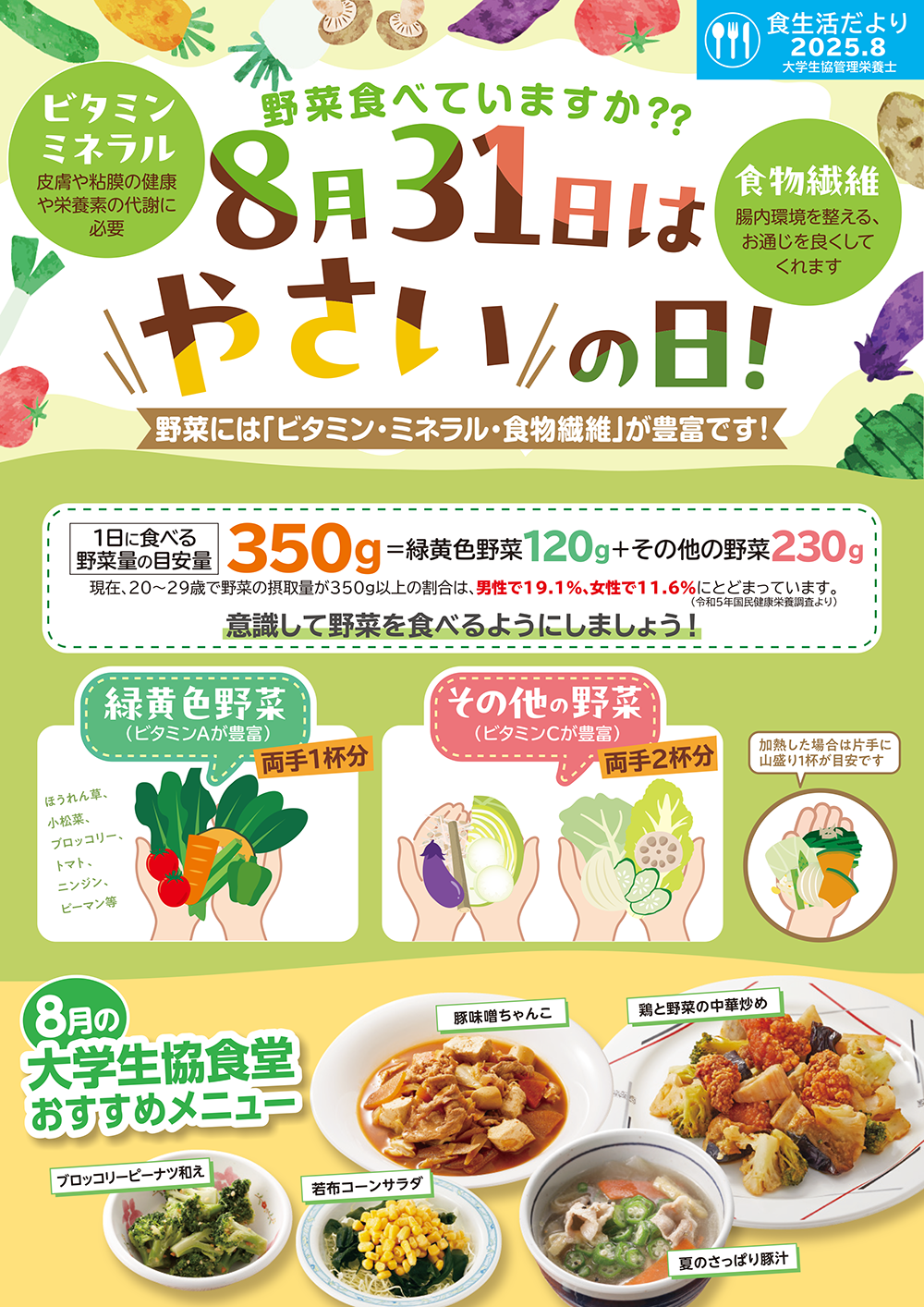 2025年8月の食生活だより